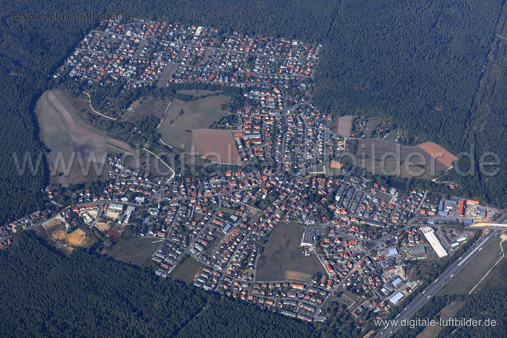 Luftaufnahme Fischbach in Nürnberg | Mittelfranken, Bayern