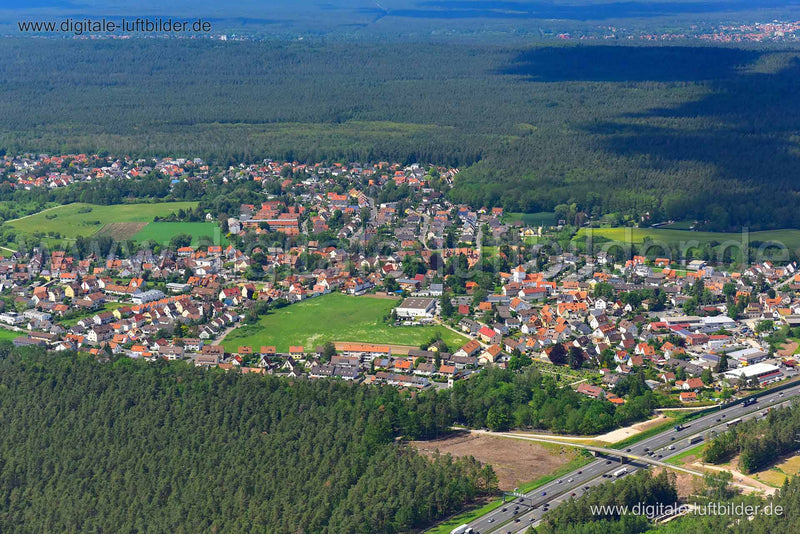 Luftaufnahme Fischbach in Nürnberg | Mittelfranken, Bayern
