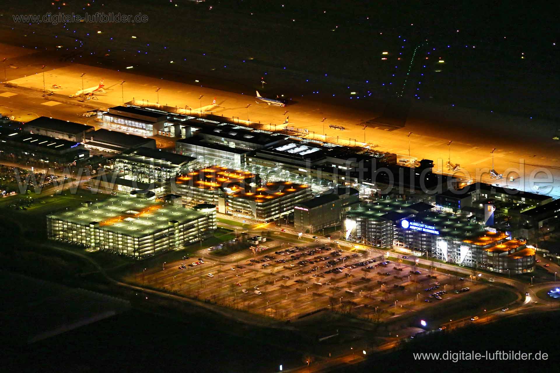 Luftaufnahme Flughafen in Nürnberg | Mittelfranken, Bayern