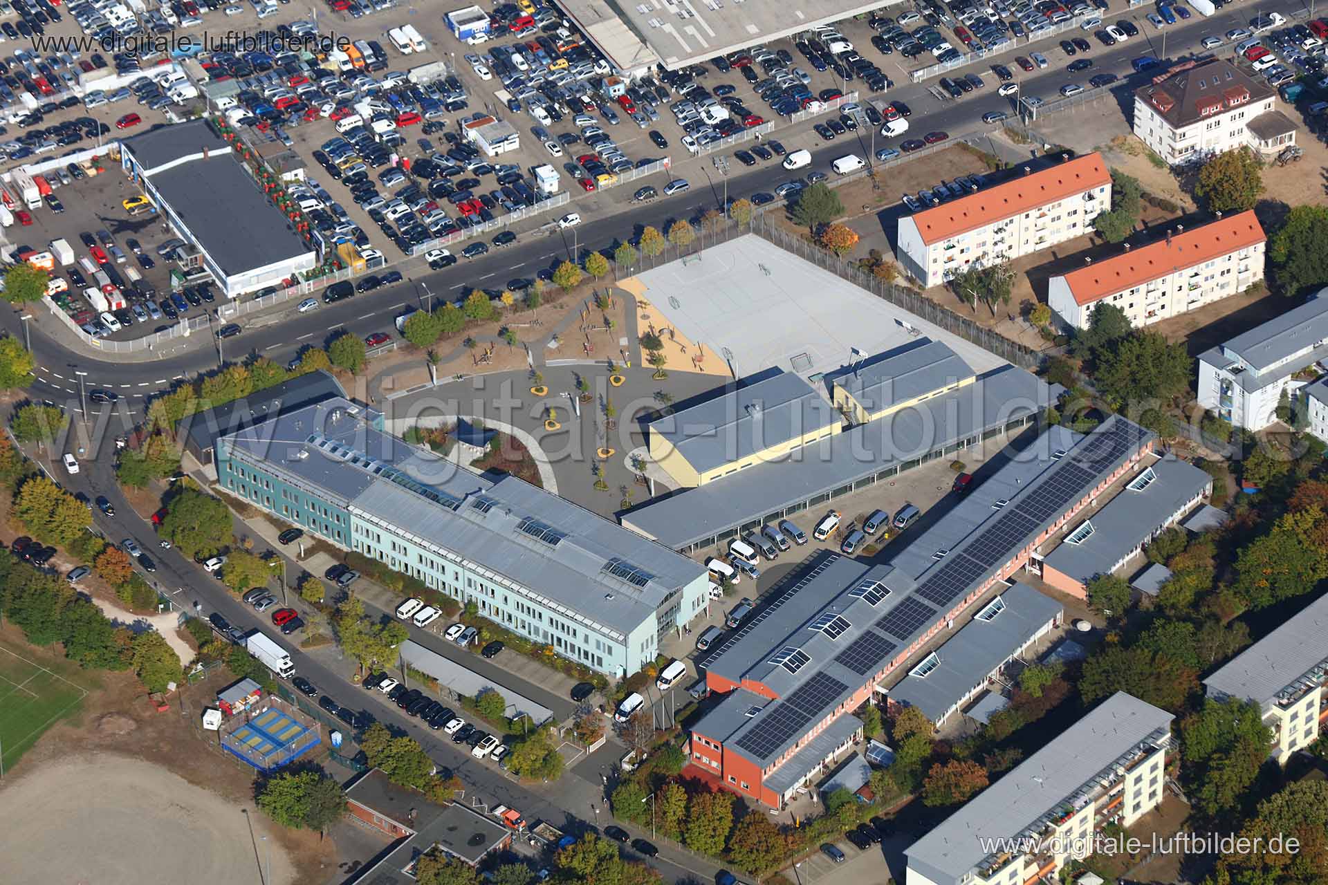 Luftaufnahme Förderzentrum Förderschwerpunkt Sprache in Nürnberg | Mittelfranken, Bayern