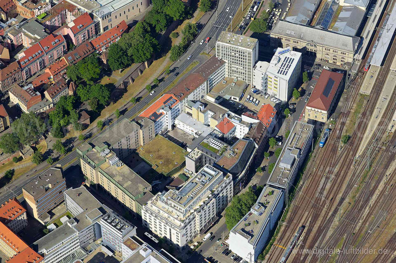 Luftaufnahme Frauentorgraben in Nürnberg | Mittelfranken, Bayern