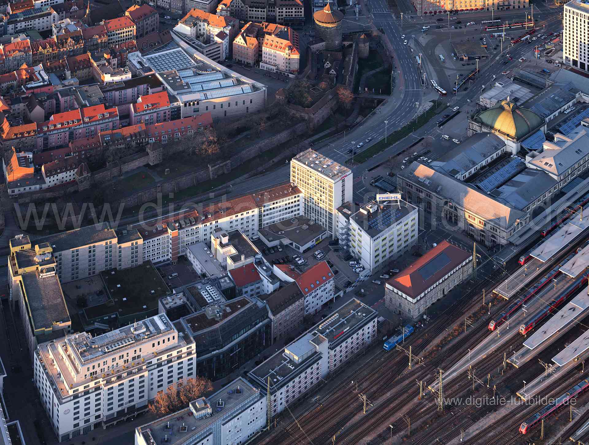 Luftaufnahme Frauentorgraben in Nürnberg | Mittelfranken, Bayern