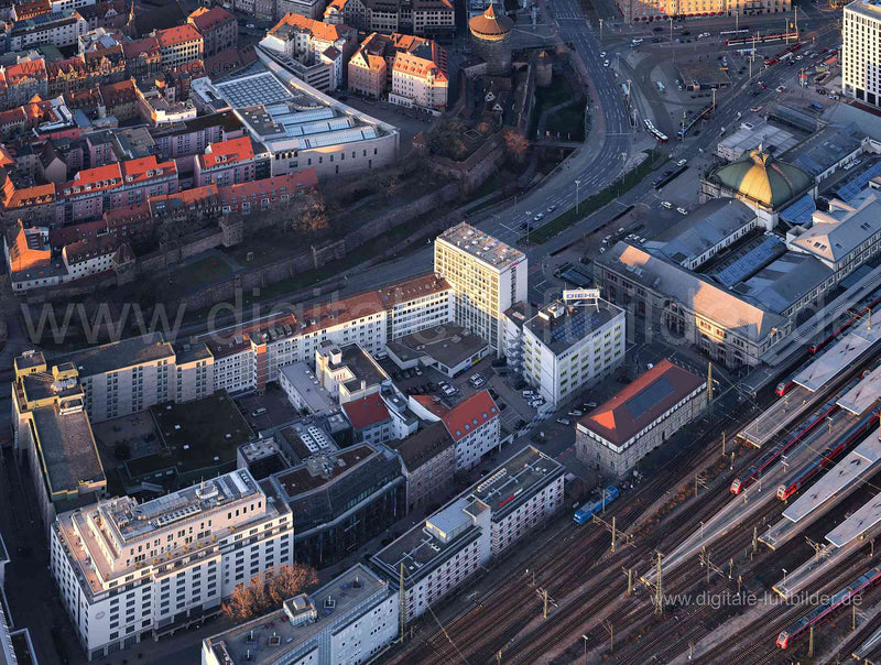 Luftaufnahme Frauentorgraben in Nürnberg | Mittelfranken, Bayern