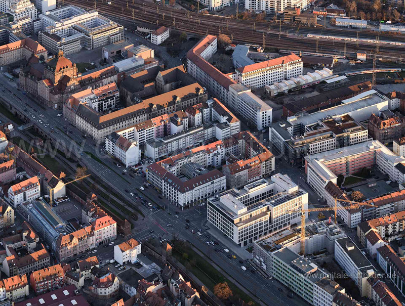 Luftaufnahme Frauentorgraben in Nürnberg | Mittelfranken, Bayern