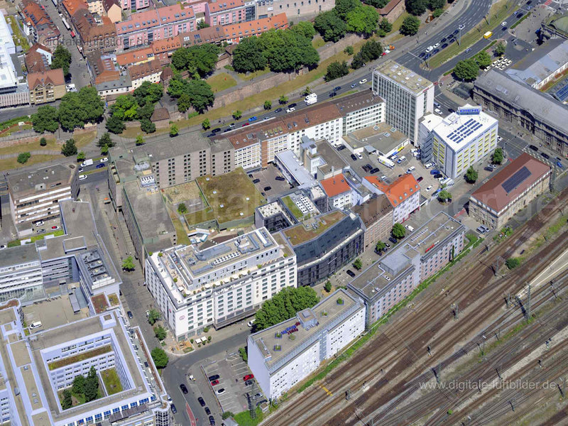 Luftaufnahme Frauentorgraben in Nürnberg | Mittelfranken, Bayern