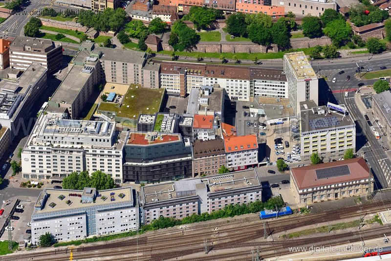 Luftaufnahme Frauentorgraben in Nürnberg | Mittelfranken, Bayern