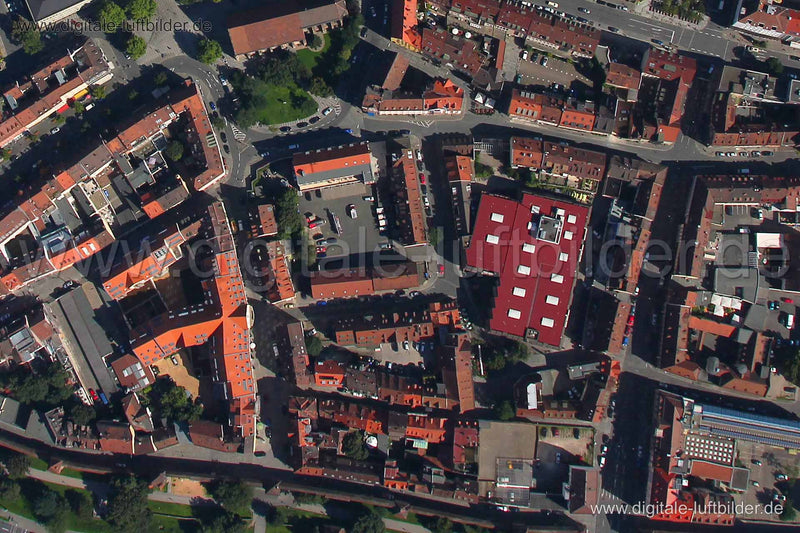 Luftaufnahme Frauentormauer in Nürnberg | Mittelfranken, Bayern