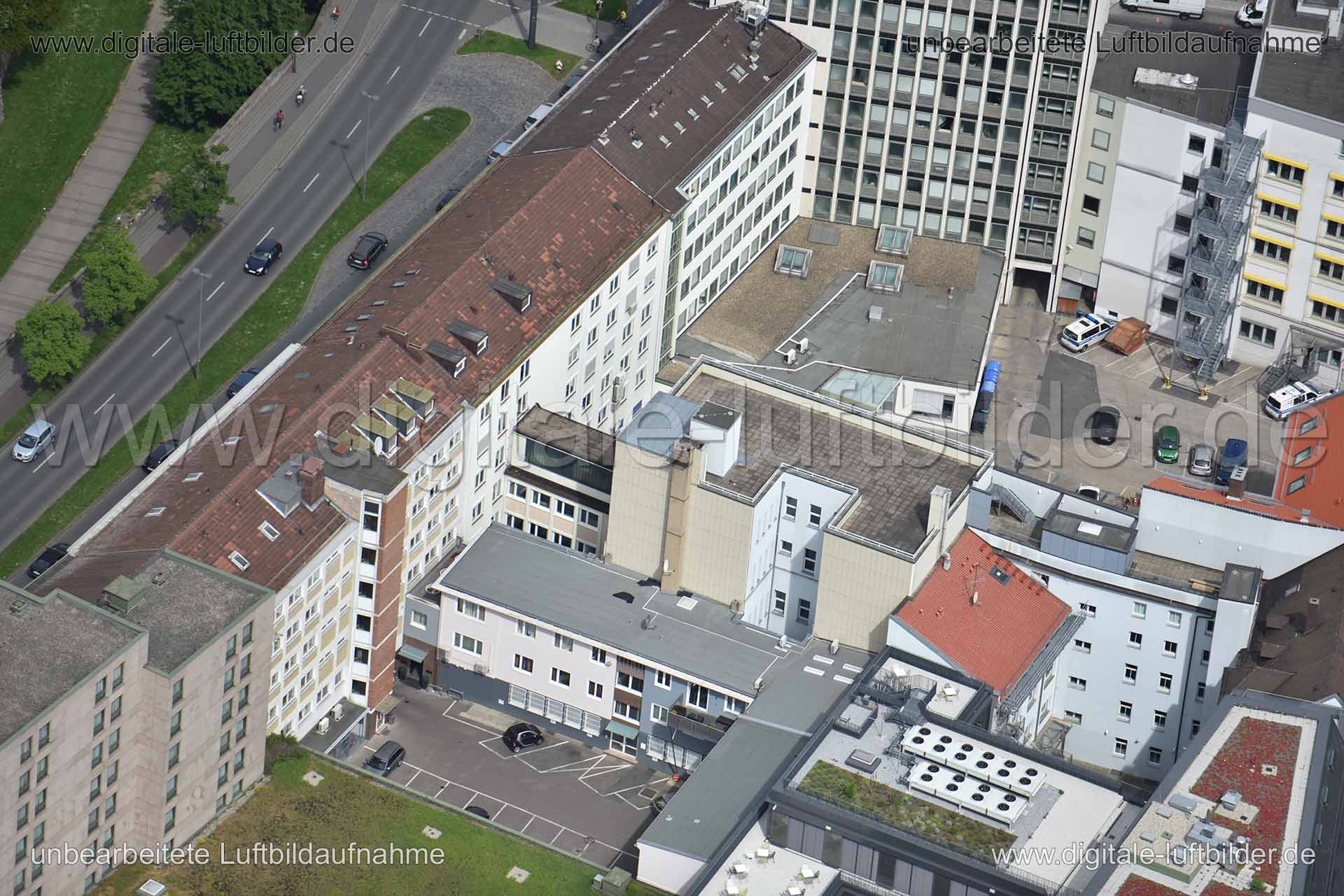 Luftaufnahme Frauentrograben in Nürnberg | Mittelfranken, Bayern