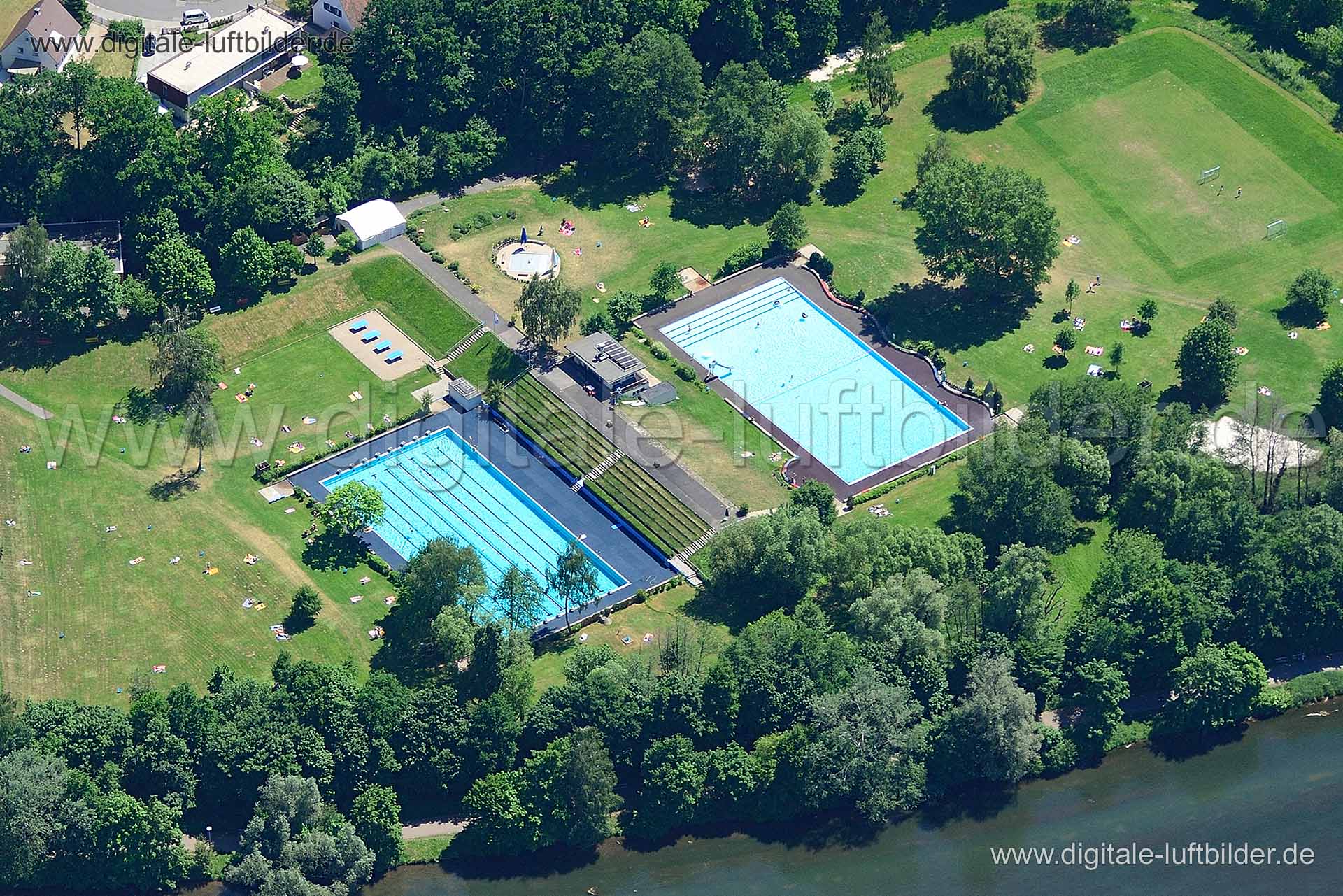 Luftaufnahme Freibad Bayern 07 in Nürnberg | Mittelfranken, Bayern
