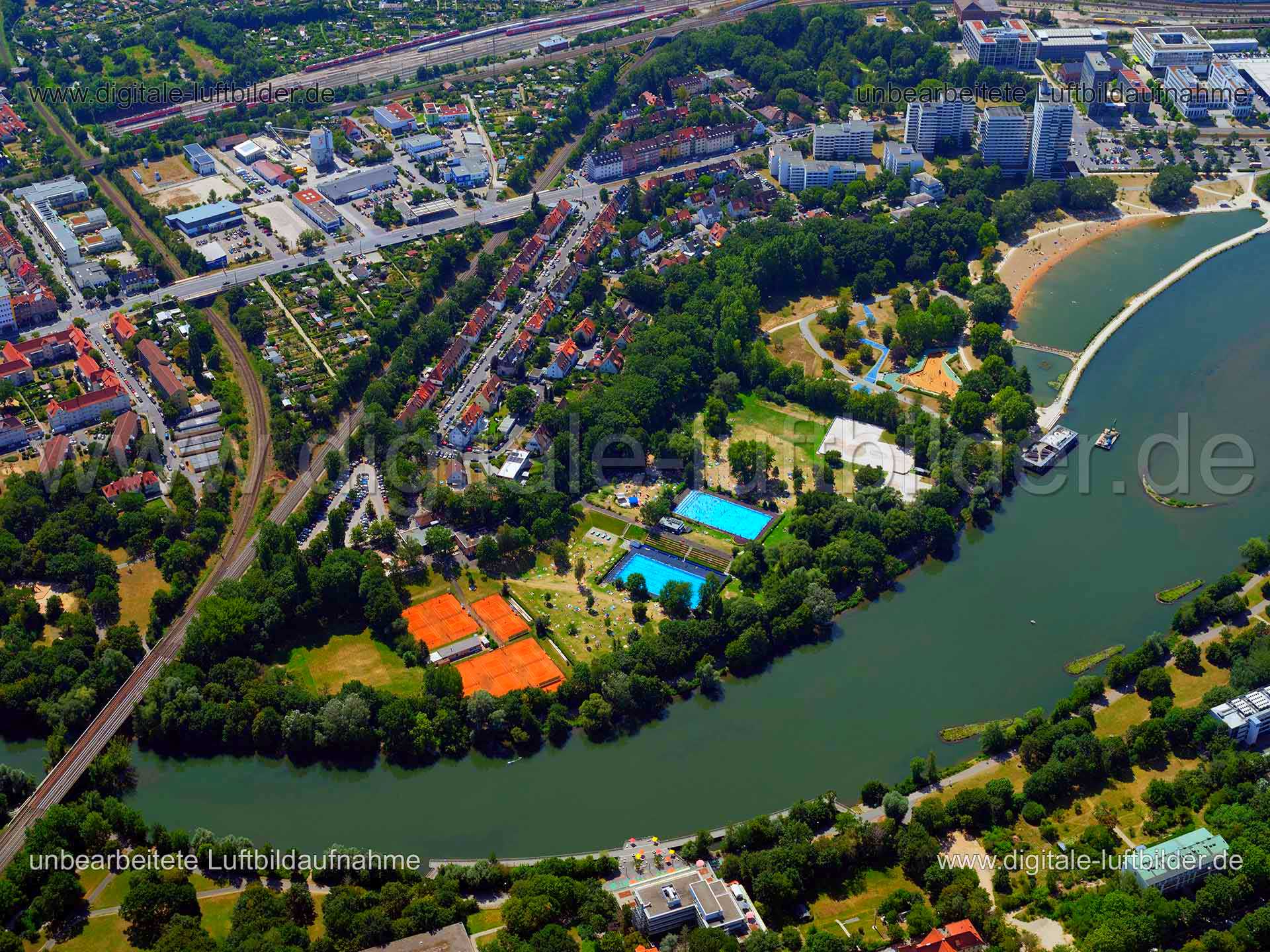 Luftaufnahme Freibad Freibad Bayern 07 in Nürnberg | Mittelfranken, Bayern