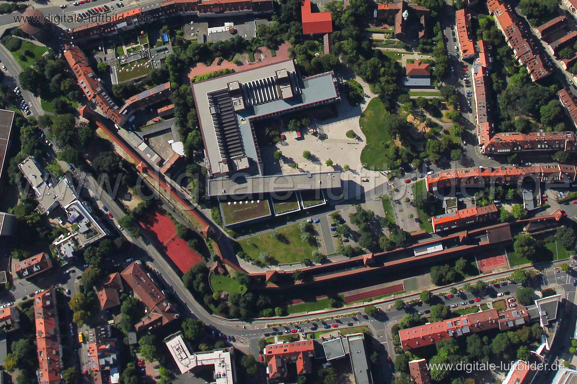 Luftaufnahme Friedrich-Alexander-Universität in Nürnberg | Mittelfranken, Bayern