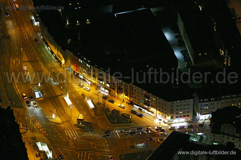 Titel: Friedrich-Ebert-Platz, Bildnummer: bb89370, Ort / Stadt: Nürnberg, (Land)Kreis: kreisfreie Stadt Nürnberg, Regierungsbezirk: Mittelfranken, Bundesland: Bayern, Aufnahmedatum: 22.12.2015, Schlagwörter: Luftbild, Luftbilder, Luftbildfotografie, Luftaufnahme, Luftbildaufnahme, Luftfoto, Vogelperspektive, Vogelansicht, Deutschland, Schräg- und Senkrecht-Luftaufnahmen, Orthofotografie, Friedrich-Ebert-Platz, Kreuzung, Verkehr, Bucher Straße, Monat: Dezember, Jahreszeit: Winter, Tageszeit: Nach