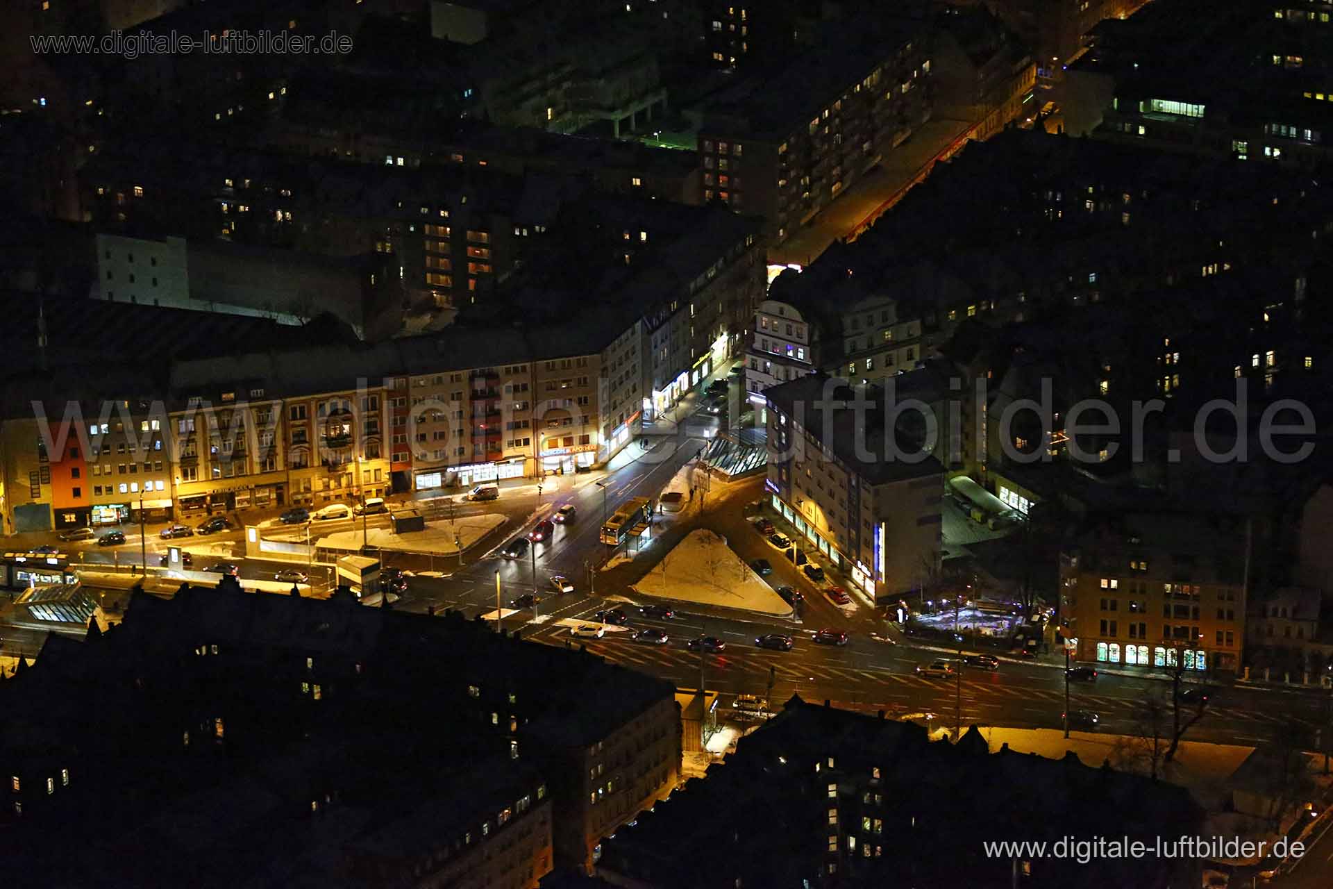 Luftaufnahme Friedrich-Ebert-Platz in Nürnberg | Mittelfranken, Bayern