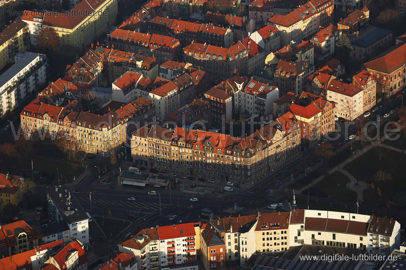 Luftaufnahme Friedrich-Ebert-Platz in Nürnberg | Mittelfranken, Bayern