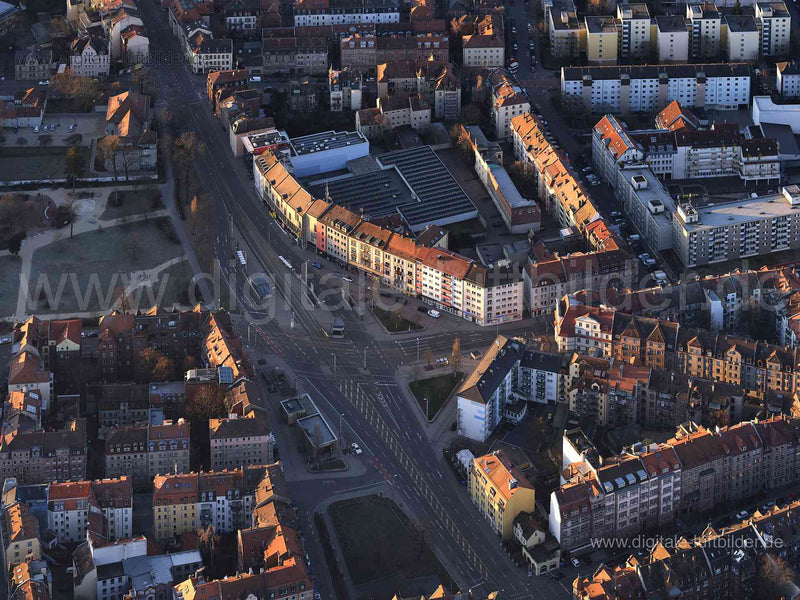 Luftaufnahme Friedrich-Ebert-Platz in Nürnberg | Mittelfranken, Bayern
