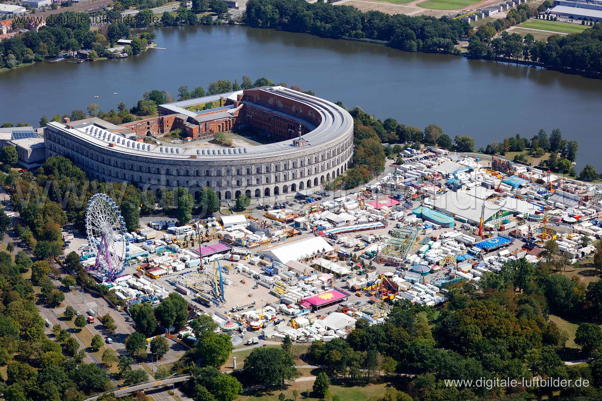 Luftaufnahme Frühlingsfest in Nürnberg | Mittelfranken, Bayern