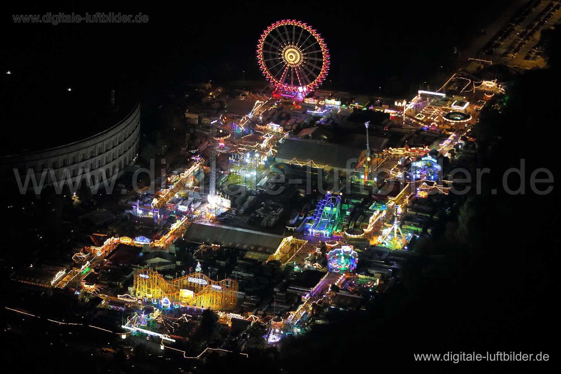 Luftaufnahme Frühlingsfest in Nürnberg | Mittelfranken, Bayern