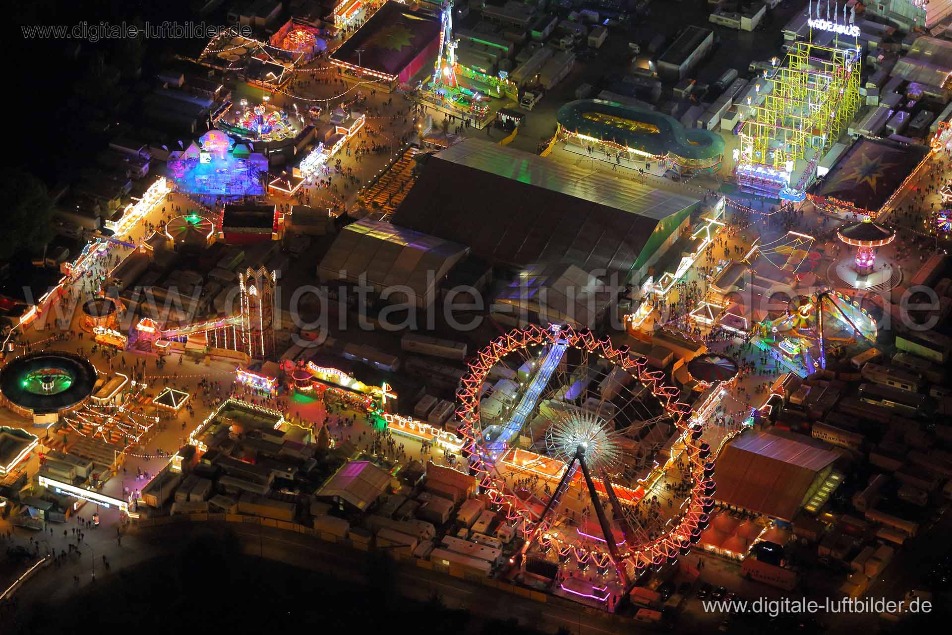 Luftaufnahme Frühlingsfest in Nürnberg | Mittelfranken, Bayern
