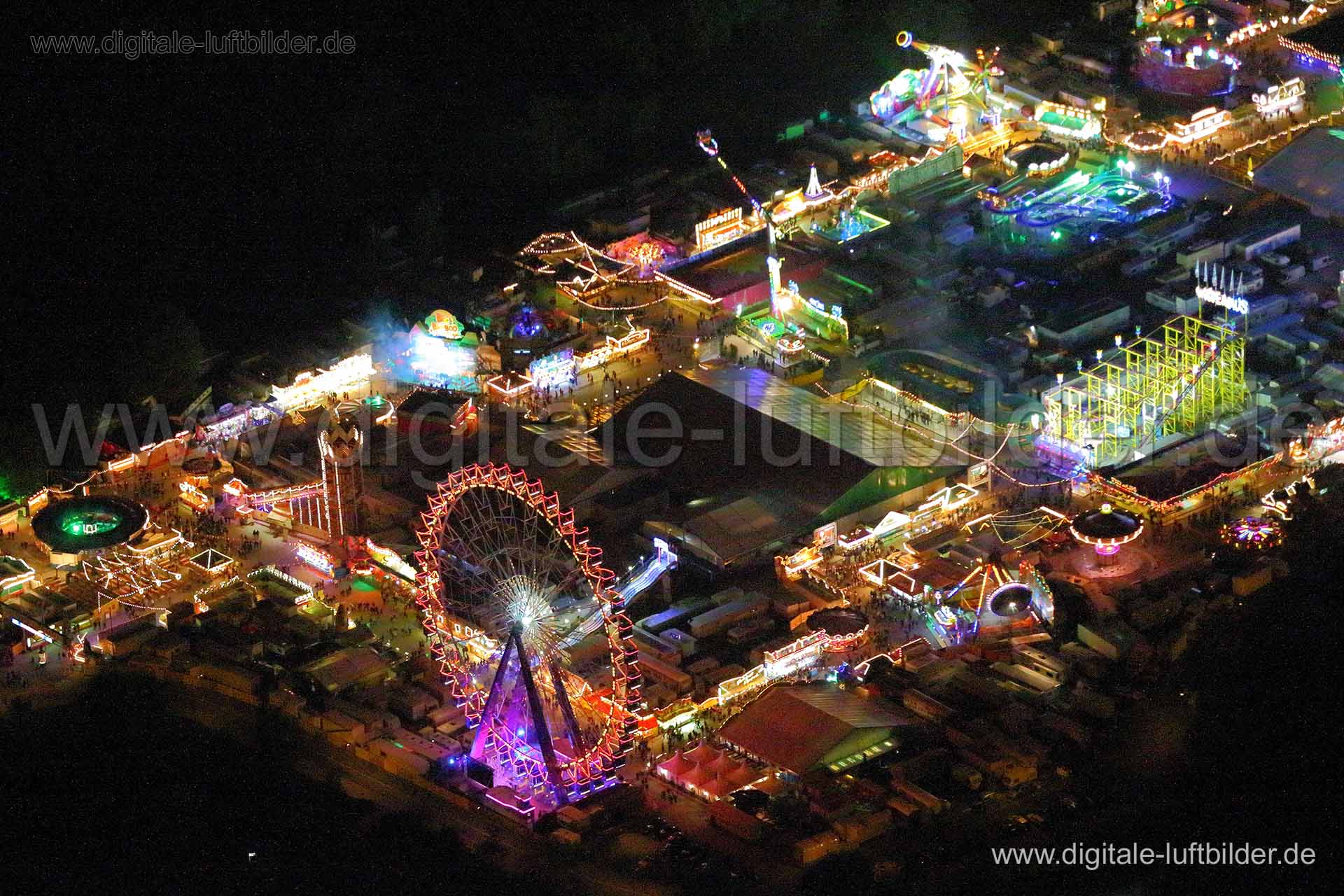 Luftaufnahme Frühlingsfest in Nürnberg | Mittelfranken, Bayern