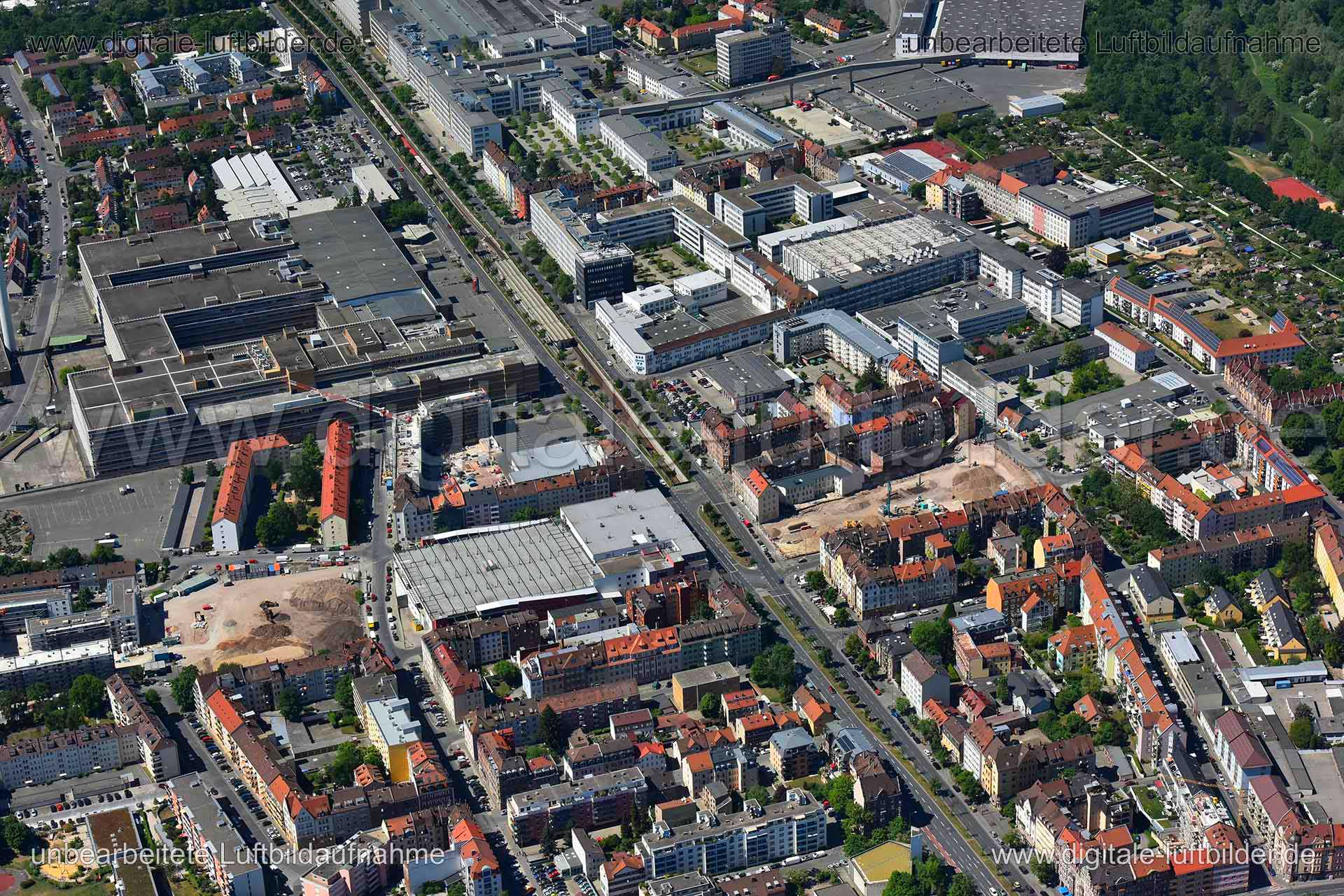 Luftaufnahme Fürther Straße in Nürnberg | Mittelfranken, Bayern