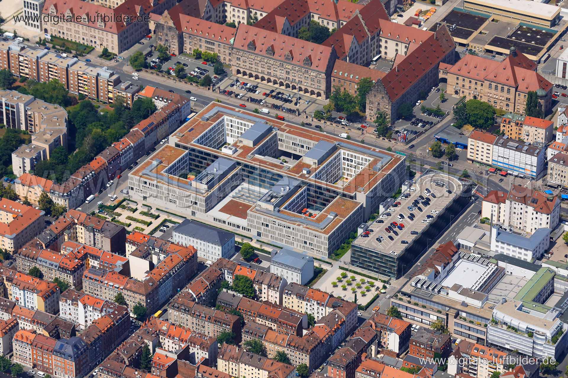 Luftaufnahme Fürther Straße - Datev in Nürnberg | Mittelfranken, Bayern