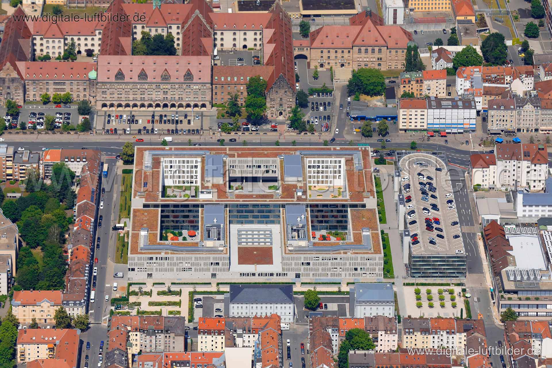 Luftaufnahme Fürther Straße - Datev in Nürnberg | Mittelfranken, Bayern