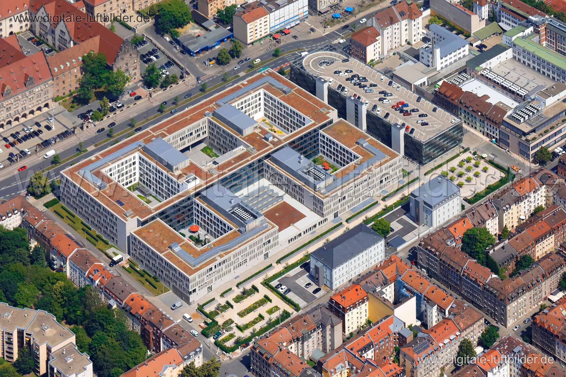 Luftaufnahme Fürther Straße - Datev in Nürnberg | Mittelfranken, Bayern
