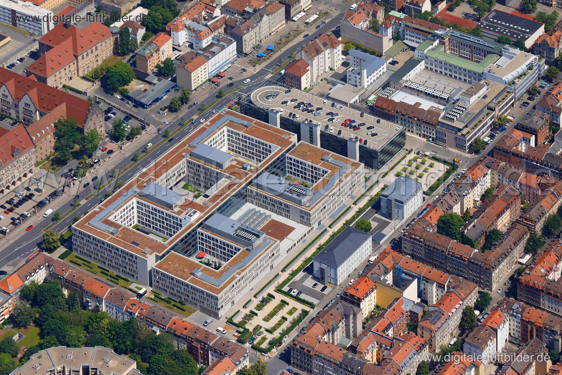 Luftaufnahme Fürther Straße - Datev in Nürnberg | Mittelfranken, Bayern
