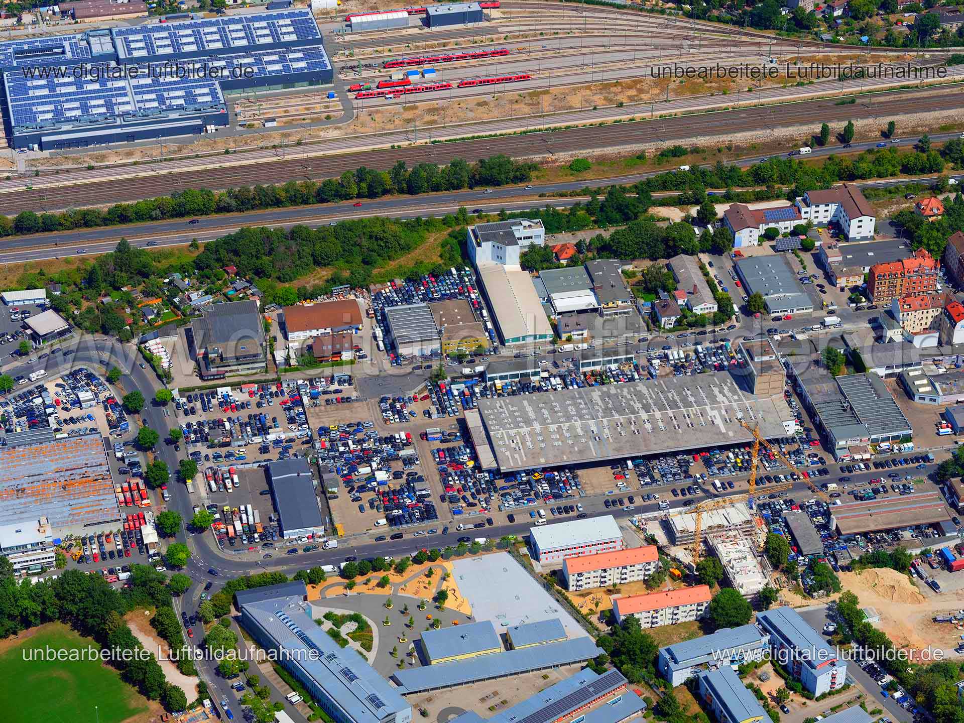 Luftaufnahme Fuggerstraße in Nürnberg | Mittelfranken, Bayern