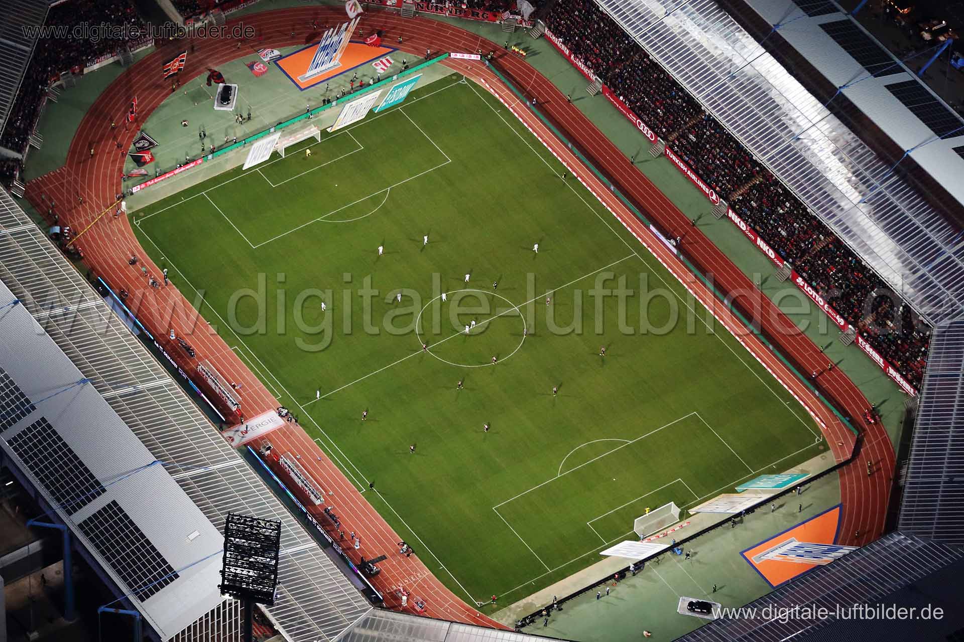 Luftaufnahme Fussballstadion 1. FCN in Nürnberg | Mittelfranken, Bayern