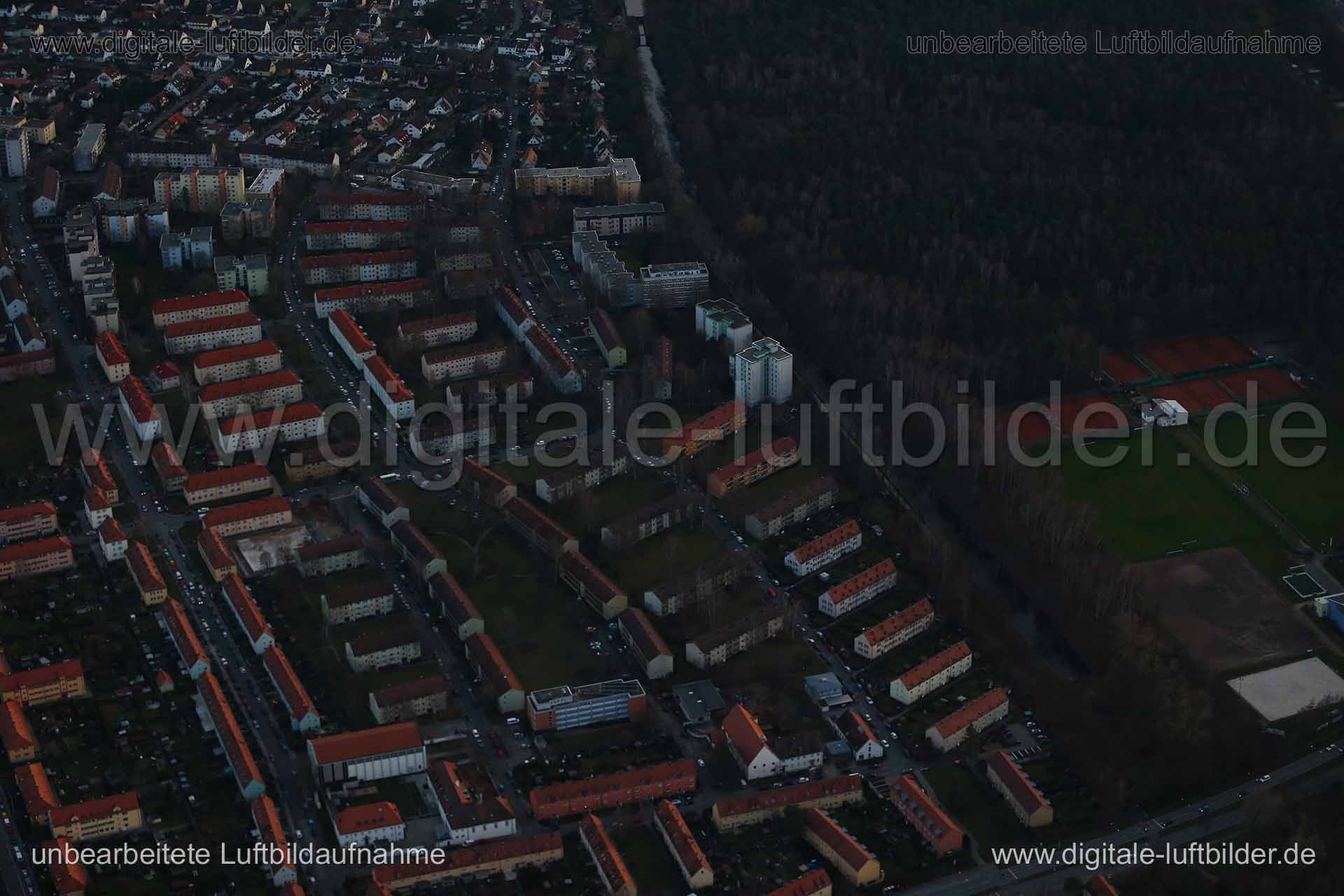 Luftaufnahme Gartenstadt in Nürnberg | Mittelfranken, Bayern