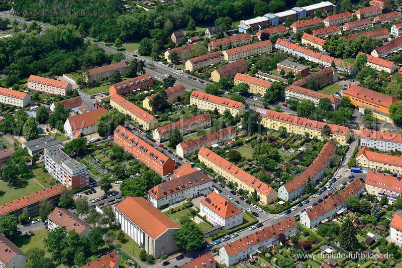 Luftaufnahme Gartenstadt in Nürnberg | Mittelfranken, Bayern