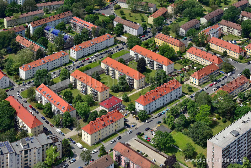 Luftaufnahme Gartenstadt in Nürnberg | Mittelfranken, Bayern