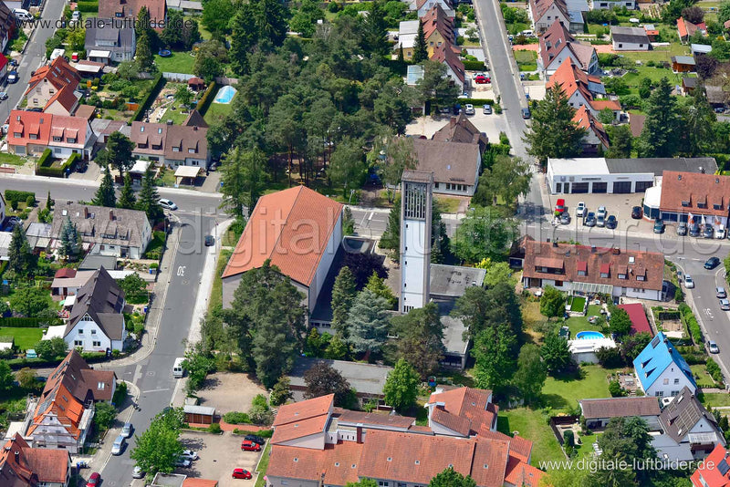 Luftaufnahme Gartenstadt in Nürnberg | Mittelfranken, Bayern
