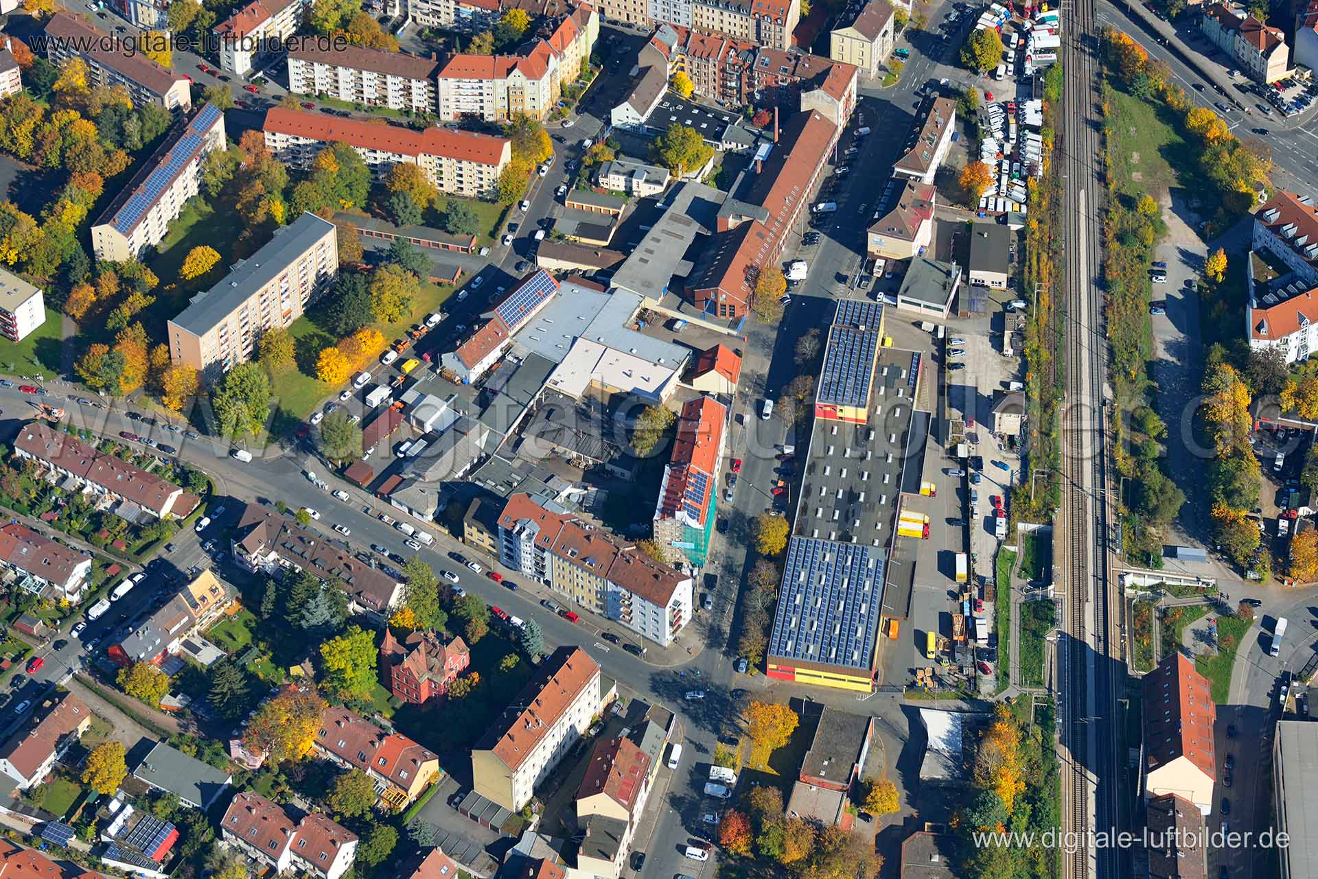 Luftaufnahme Geisseestraße in Nürnberg | Mittelfranken, Bayern