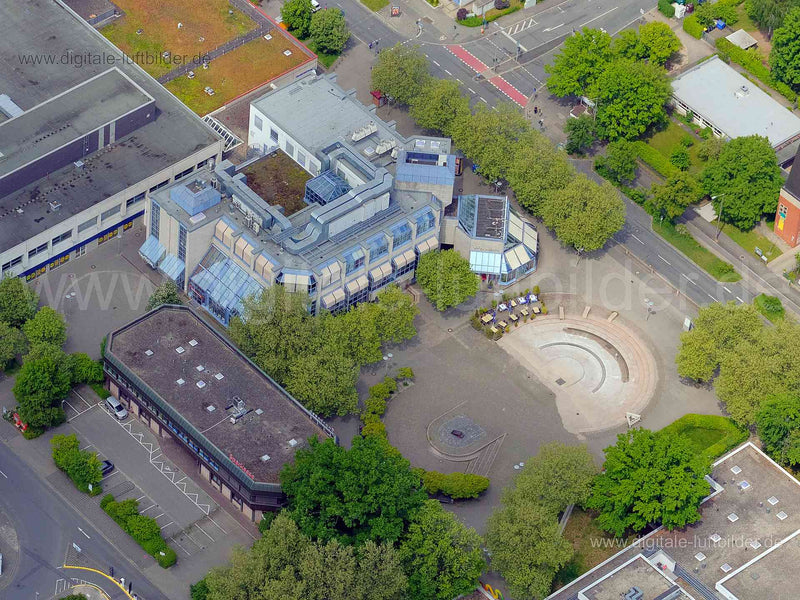 Luftbild - Gemeinschaftshaus, Ort: Nürnberg, Tags: Gemeinschaftshaus, Langwasser, , Glogauer Straße, Nürnberg, Oppelner St...