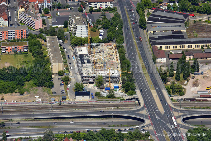Luftaufnahme Georg-Hennch-Straße in Nürnberg | Mittelfranken, Bayern