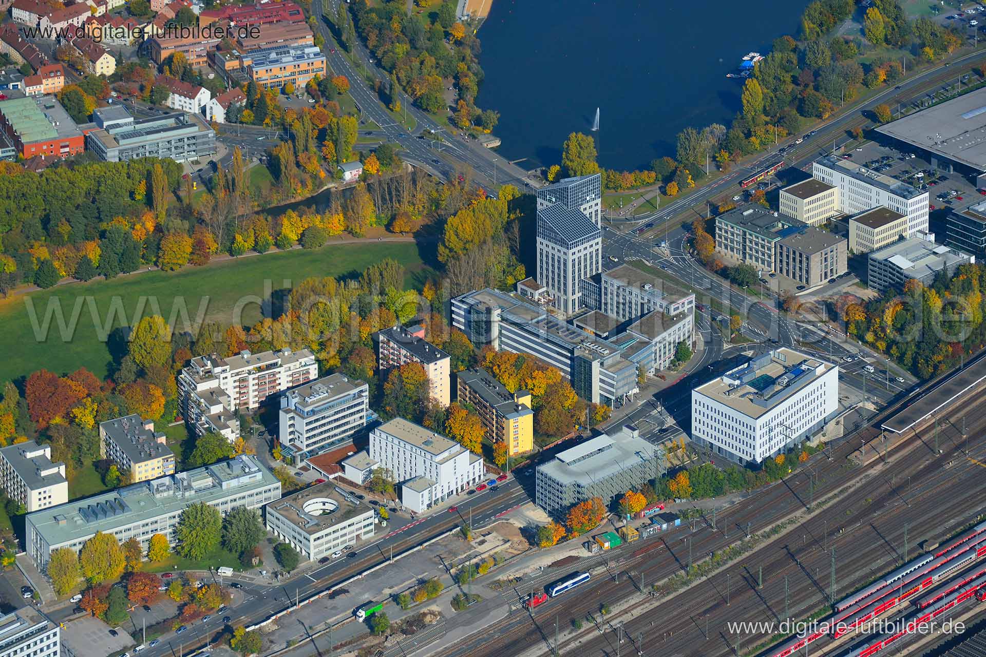 Luftaufnahme Georg Simon Ohm Hochschule in Nürnberg | Mittelfranken, Bayern