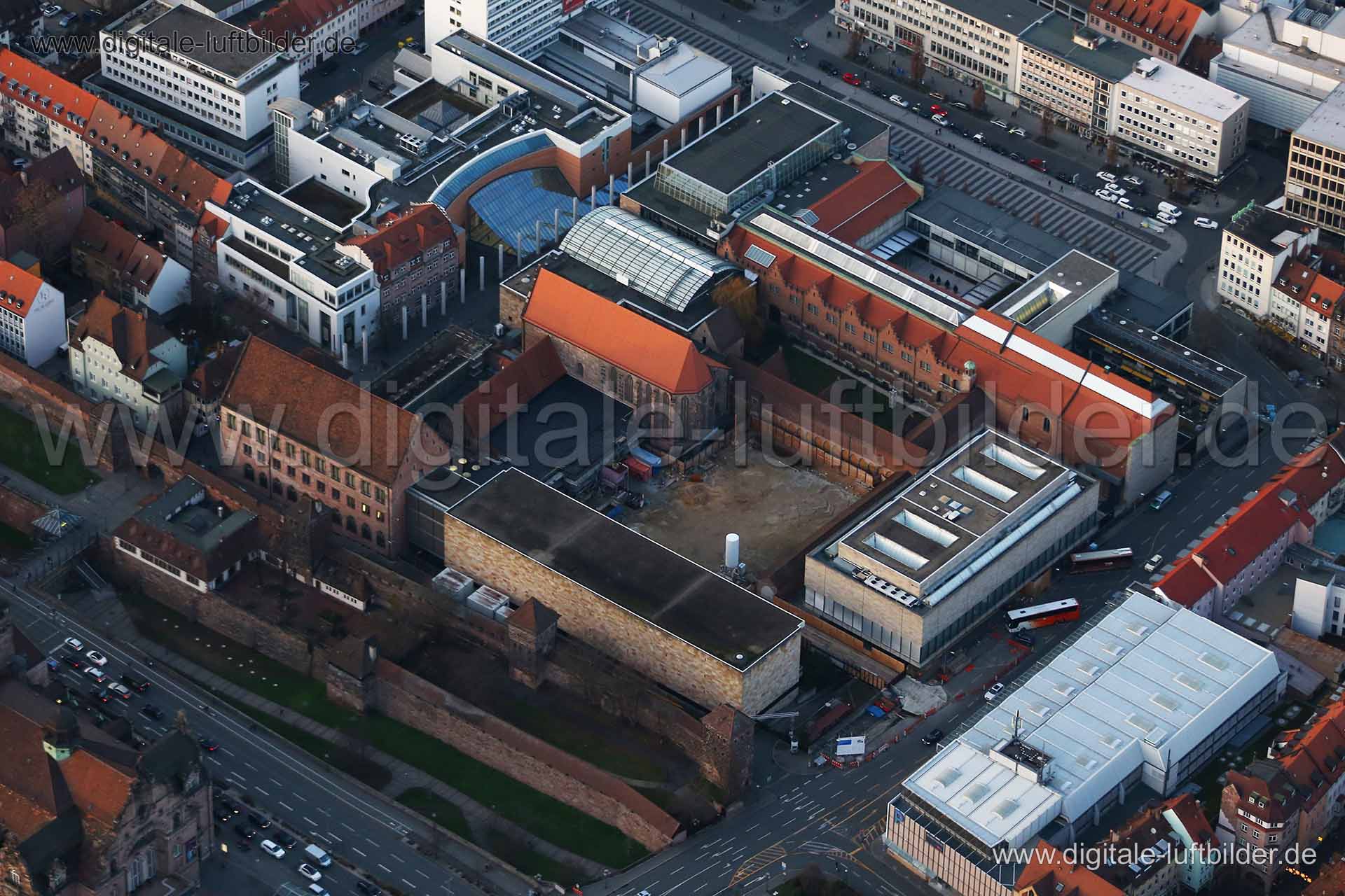 Luftaufnahme Germanisches Nationalmuseum in Nürnberg | Mittelfranken, Bayern
