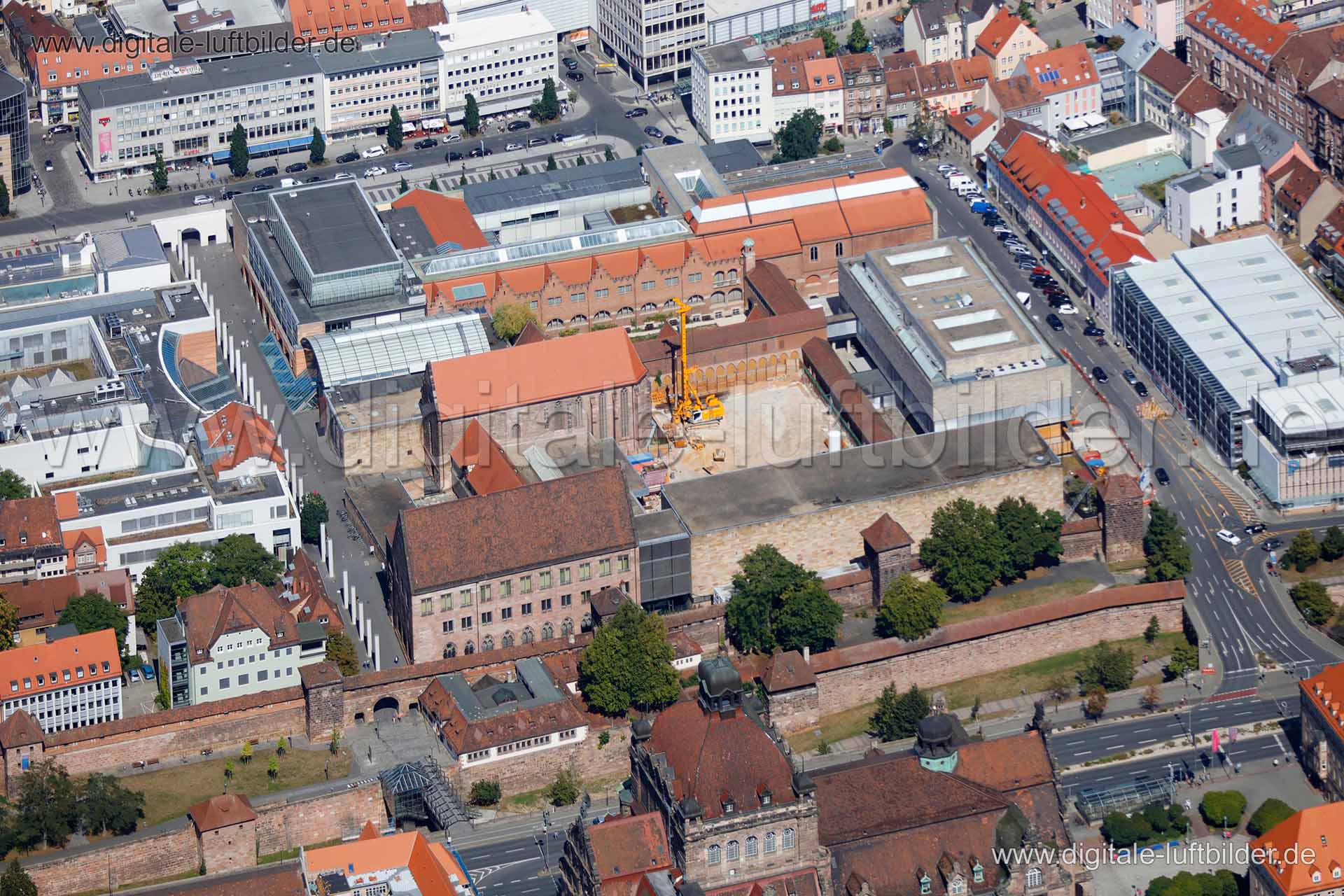 Luftaufnahme Germanisches Nationalmuseum in Nürnberg | Mittelfranken, Bayern