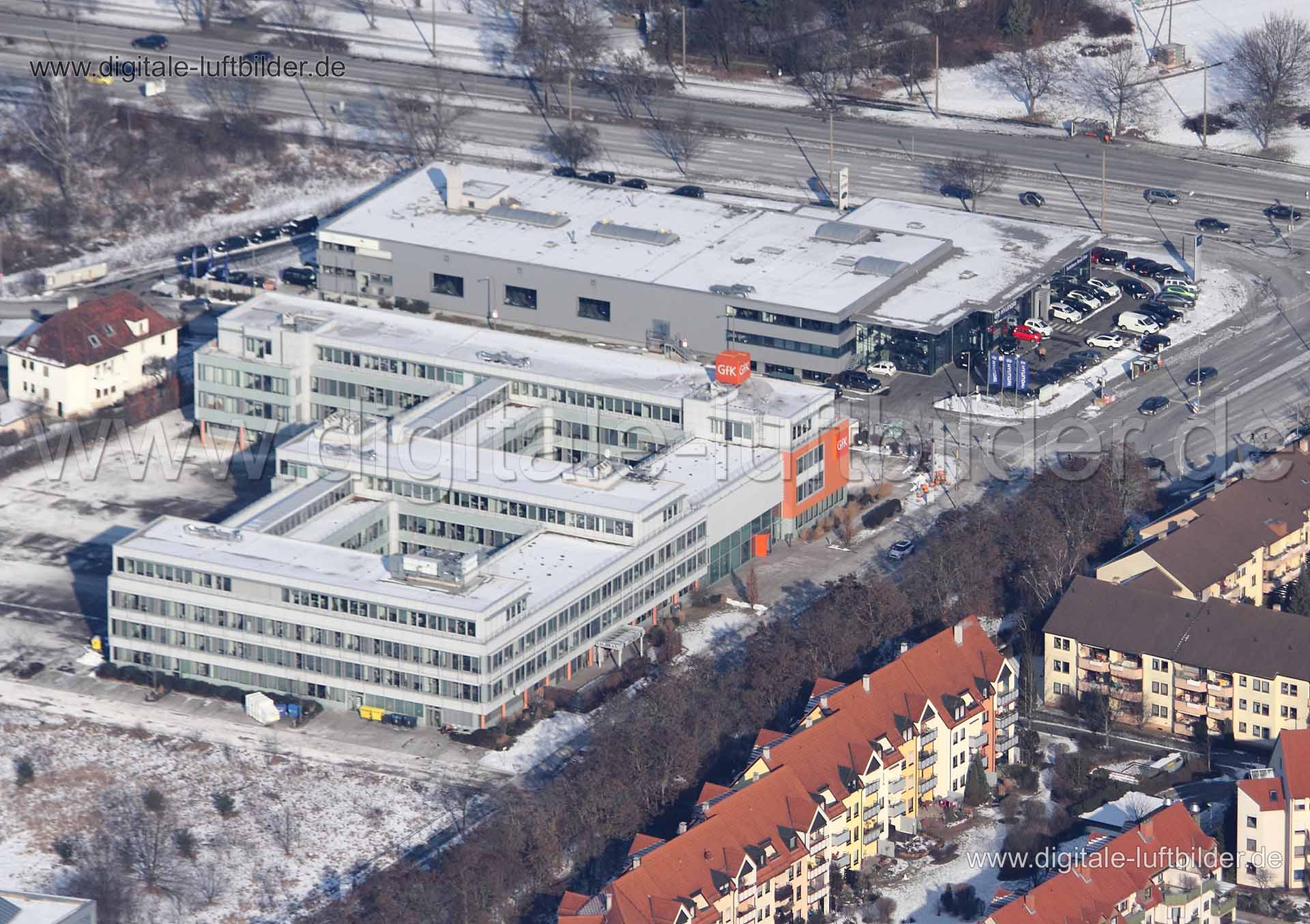 Luftaufnahme Gesellschaft für Markt- und Konsumforschung in Nürnberg | Mittelfranken, Bayern