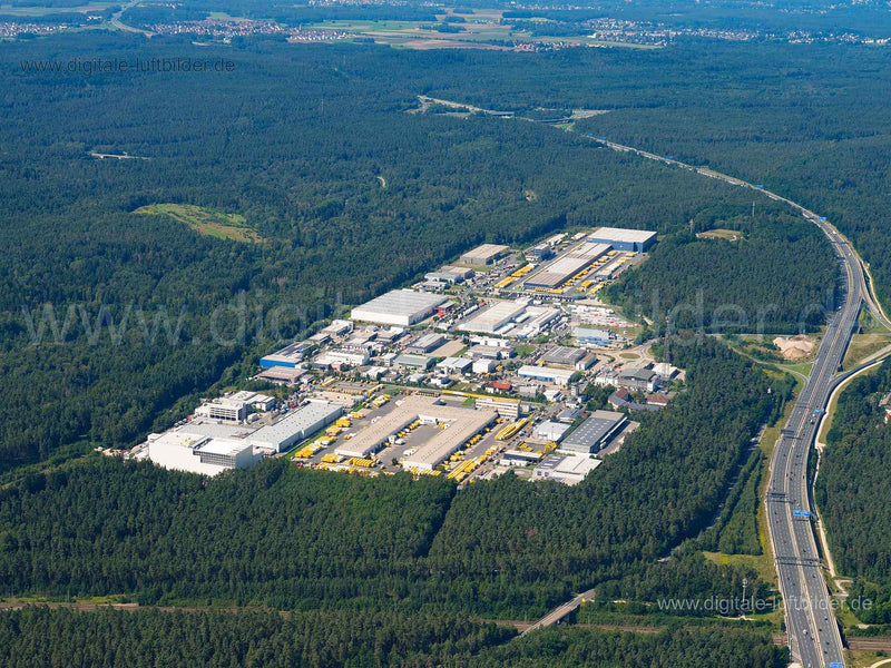 Luftaufnahme Gewerbegebiet Altenfurt in Nürnberg | Mittelfranken, Bayern