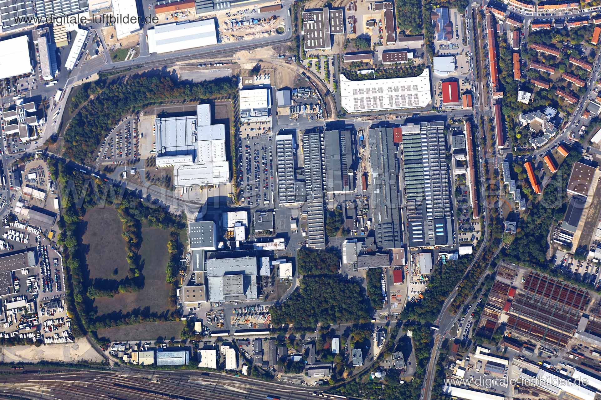 Luftaufnahme Gewerbegebiet Katzwanger Straße in Nürnberg | Mittelfranken, Bayern