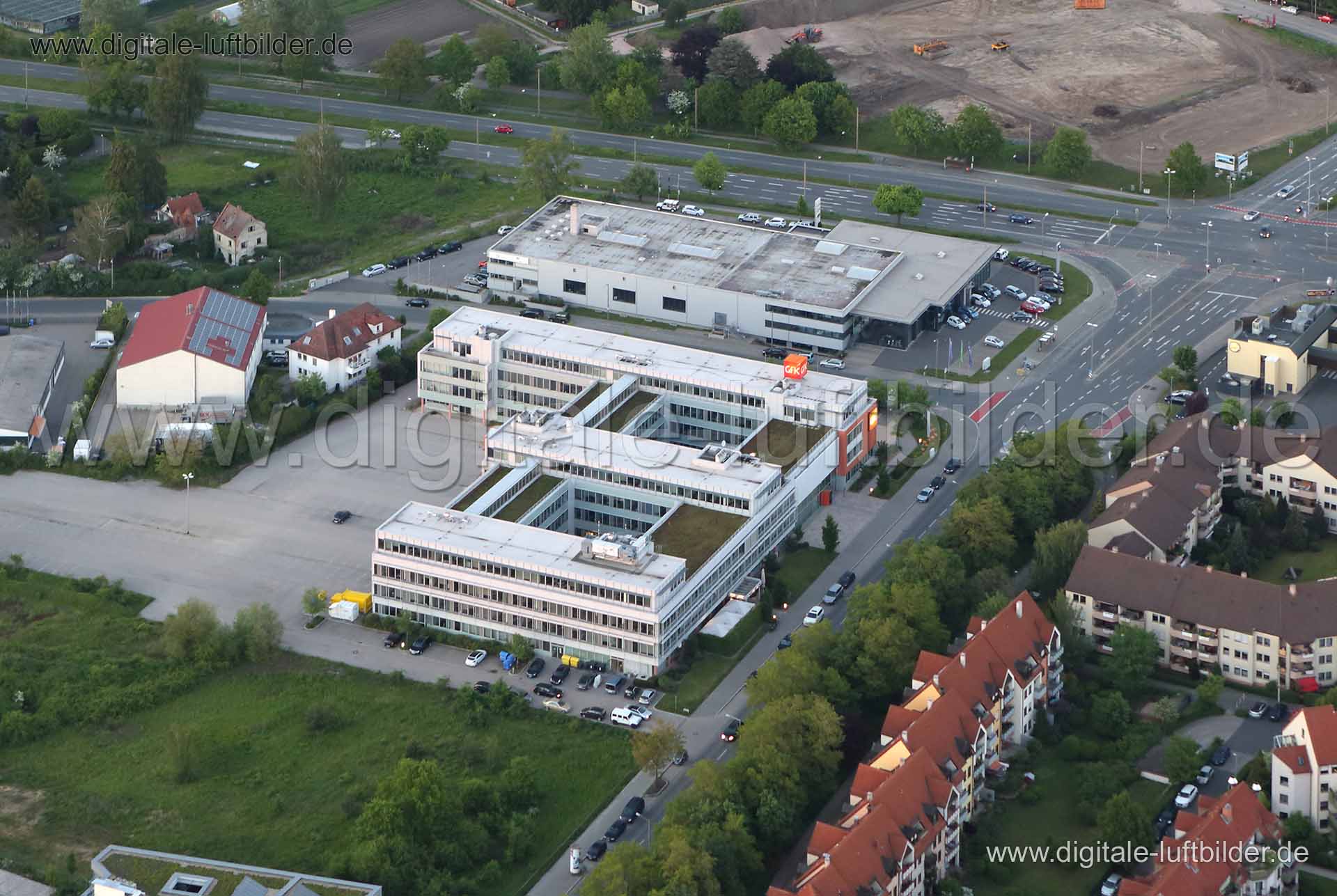 Luftaufnahme GfK in Schnepfenreuth in Nürnberg | Mittelfranken, Bayern