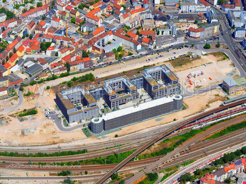 Luftaufnahme GfK Orange Campus in Nürnberg | Mittelfranken, Bayern
