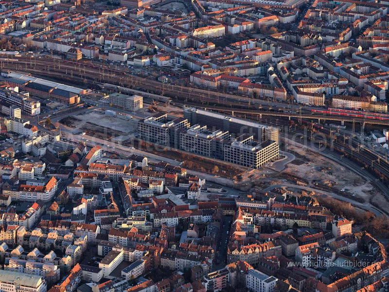 Luftaufnahme GfK Orange Campus in Nürnberg | Mittelfranken, Bayern