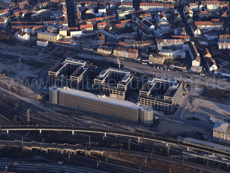 Luftaufnahme GfK Orange Campus in Nürnberg | Mittelfranken, Bayern