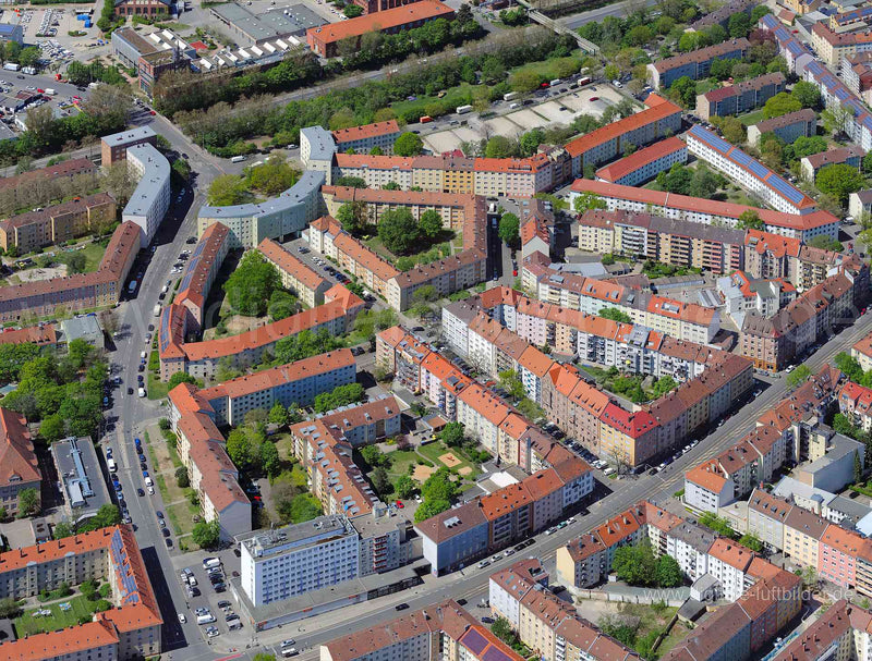 Luftaufnahme Dr.-Luppe-Platz in Nürnberg | Mittelfranken, Bayern