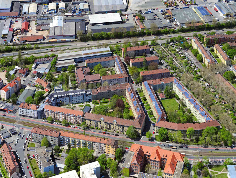 Luftaufnahme Gibitzenhof in Nürnberg | Mittelfranken, Bayern