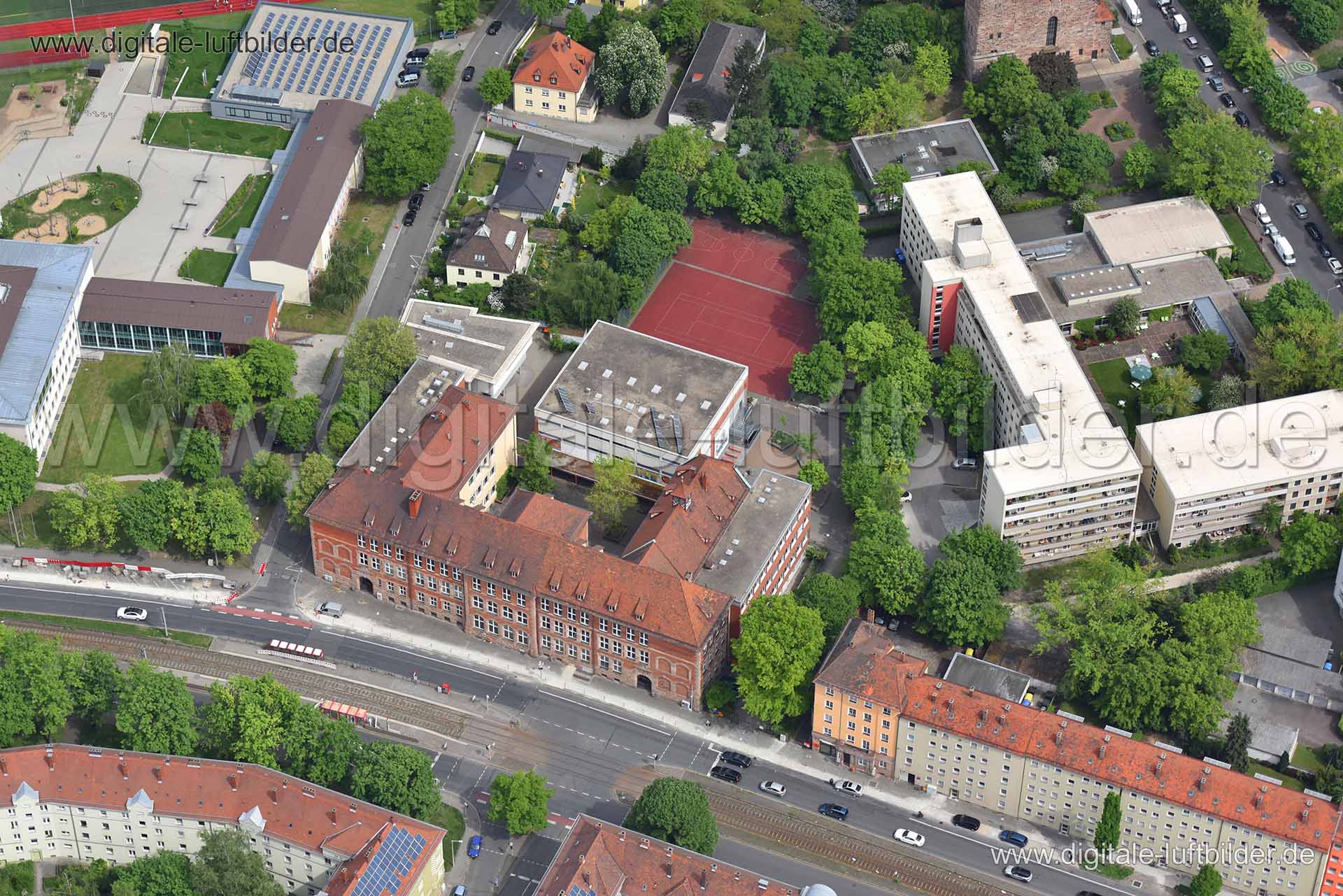 Luftaufnahme Gibitzenhofstraße in Nürnberg | Mittelfranken, Bayern